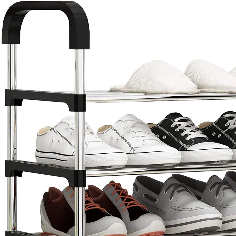 Полиця для взуття, 6 ярусів, 105х54х25см, New shoe rack / Стійка-органайзер для зберігання взуття