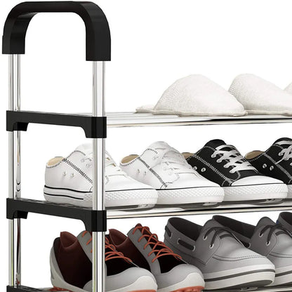Полиця для взуття, 6 ярусів, 105х54х25см, New shoe rack / Стійка-органайзер для зберігання взуття