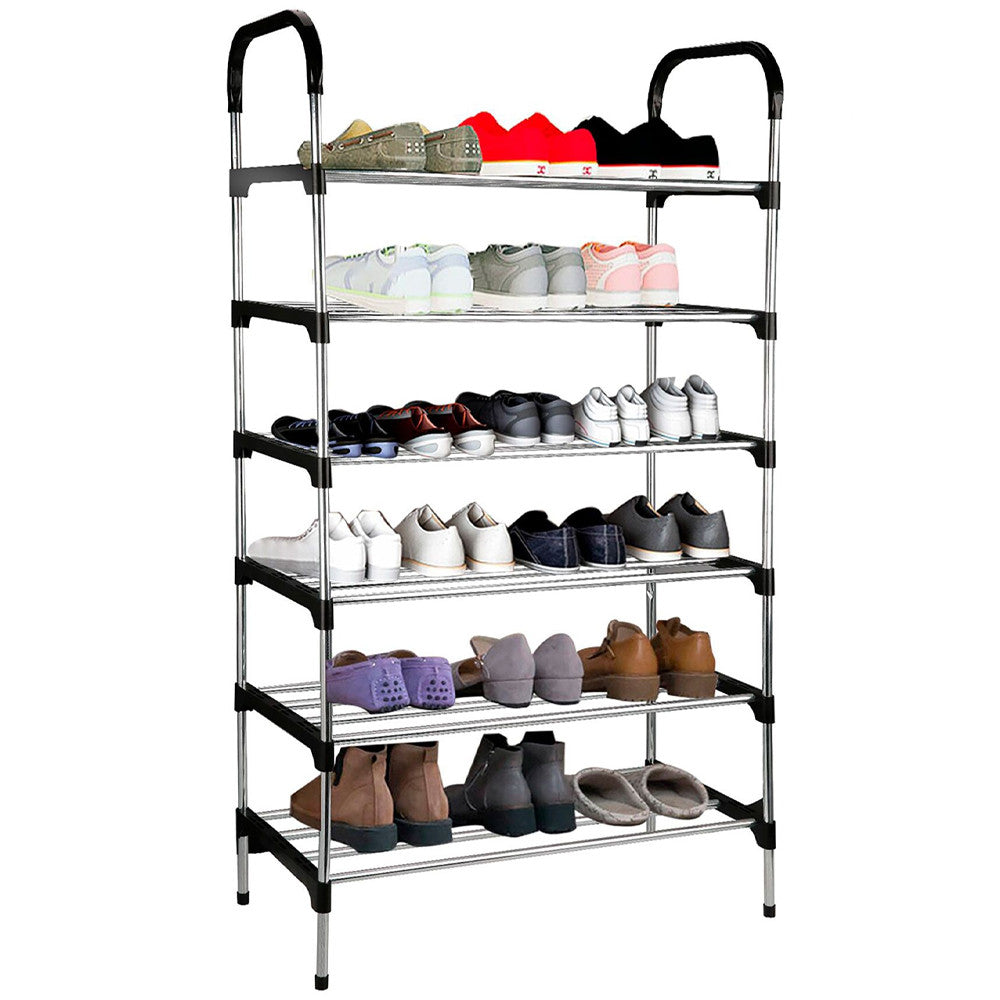 Полиця для взуття, 6 ярусів, 105х54х25см, New shoe rack / Стійка-органайзер для зберігання взуття