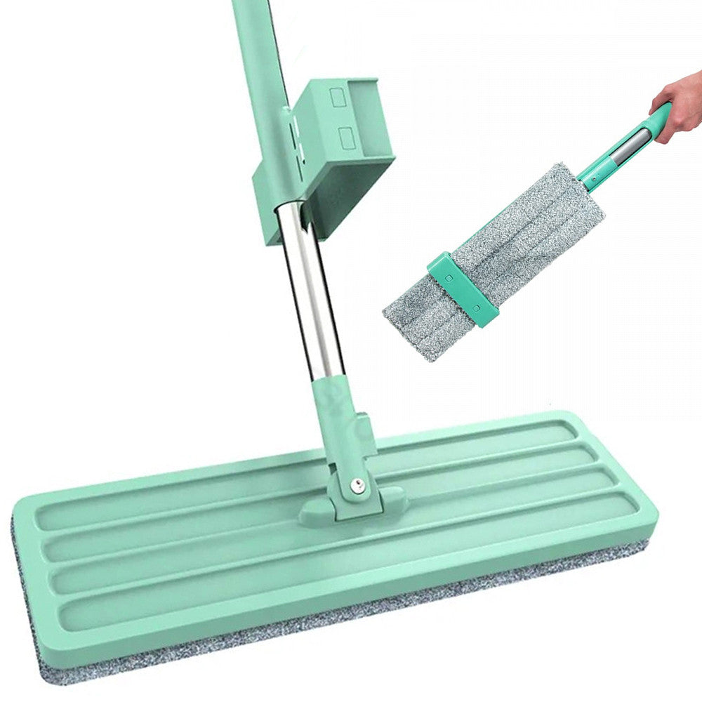 Швабра стрічка для швидкого прибирання з віджиманням і насадкою Spin Mop 360, Бірюзова / Швабра з самовіджимом