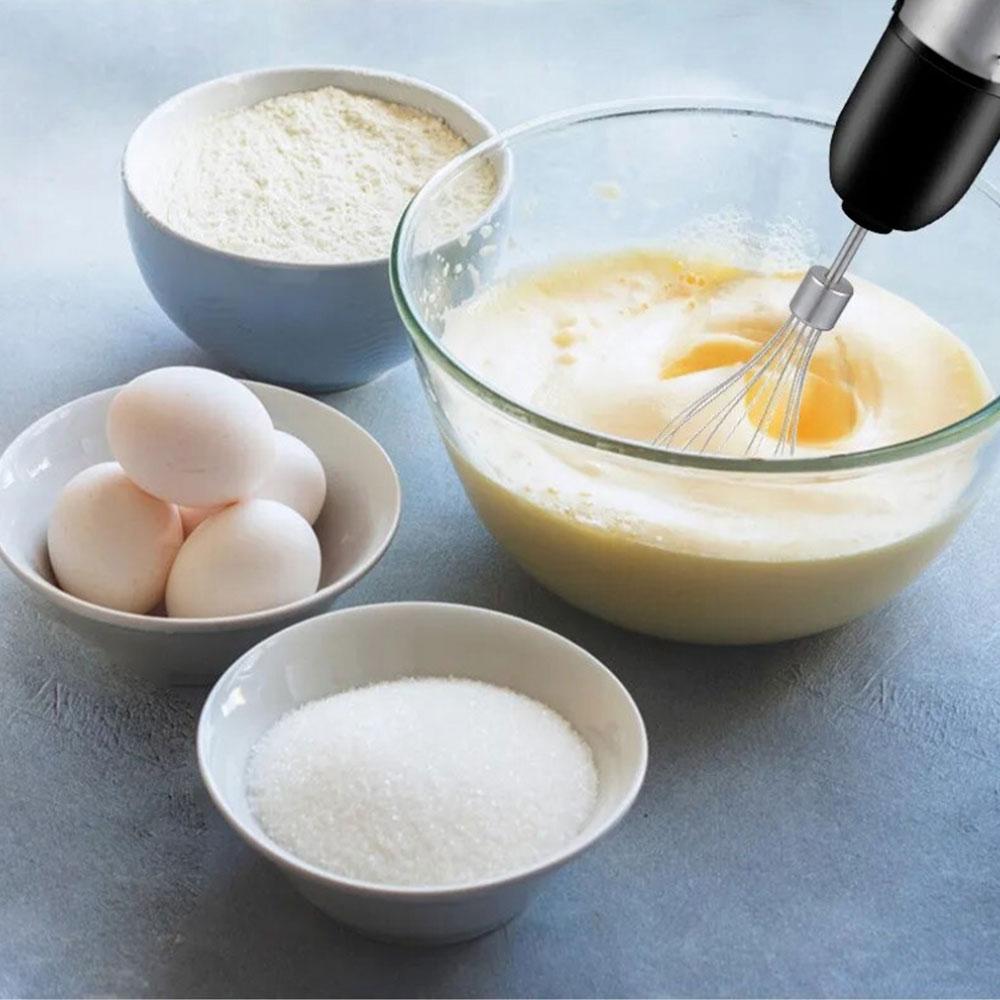 Погружний блендер з чашею, 1200Вт RAINBERG RB 6211 / Кухонний міксер з вінчиком / Блендер подрібнювач