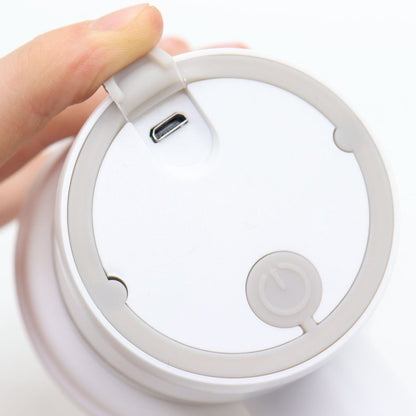 Акумуляторний міксер з 2 насадками Portable mixer, від USB, Білий / Ручний міксер / Бездротовий міксер