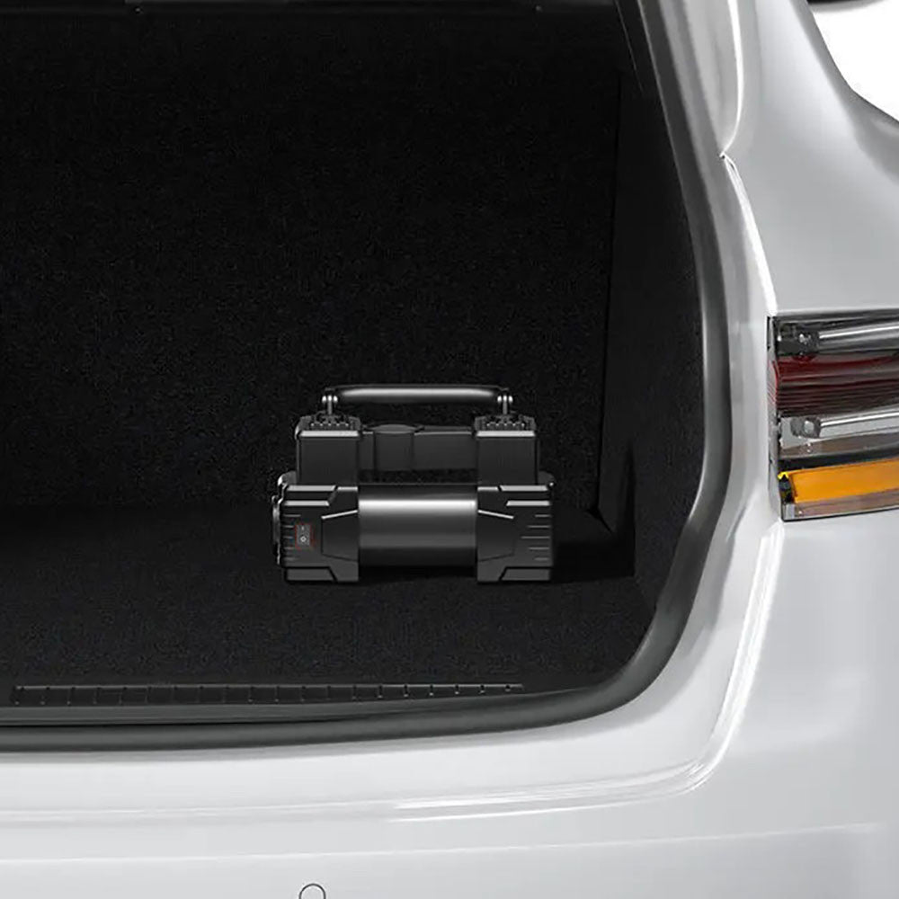 Автомобільний компресор 12В з насадками, 120 Вт / Компресор повітряний / Портативний автокомпресор