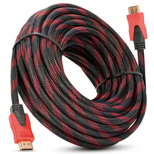 Кабель HDMI-HDMI 5 м, з посиленою обмоткою/Шнур для телевізора з 2 фільтрами 30