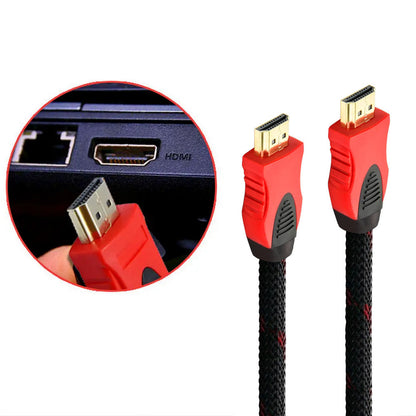 Кабель HDMI-HDMI 5 м, з посиленою обмоткою/Шнур для телевізора з 2 фільтрами 30