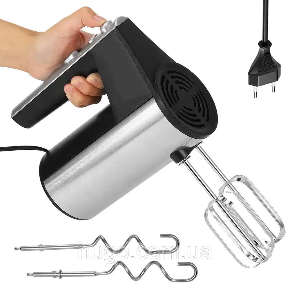 Міксер ручний 800Вт (5 швидкостей), від мережі, BITEK BT-6629 / Електроміксер для кухні / Кухонний міксер
