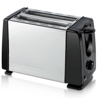 Тостер для хліба на 2 тости, 650Вт, від мережі, QLT-118B / Електричний тостер / Подвійний тостер / Тостерниця