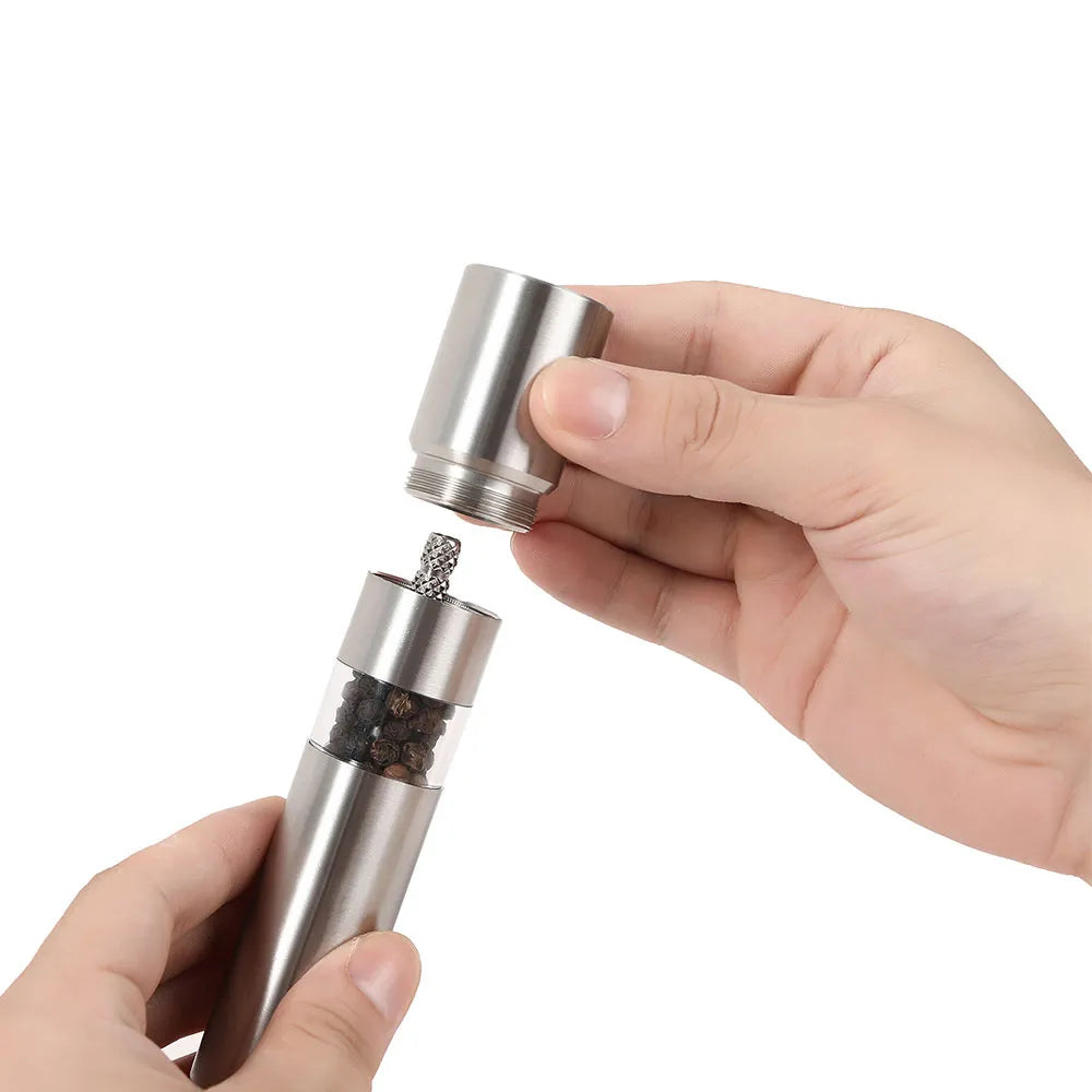 Млин для солі та перцю XL-552, з нержавіючої сталі / Подрібнювач спецій / Ручний механічний млин