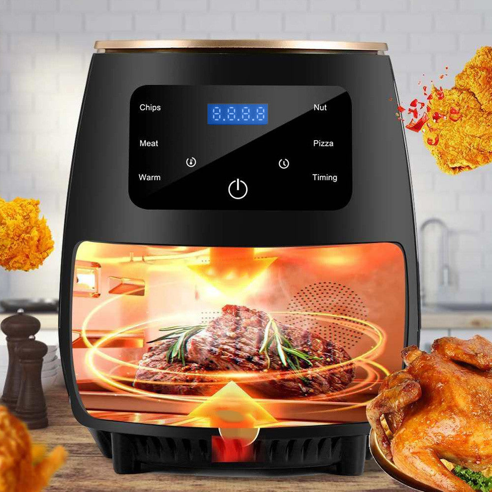 Електрична аерофритюрниця на 6л, 2400Вт / Безмасляна фритюрниця / Сенсорна мультипіч