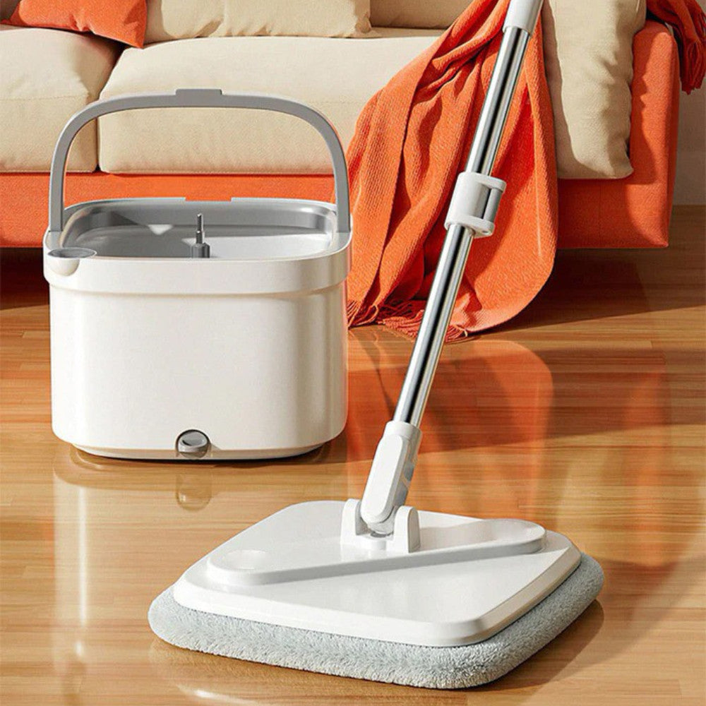 Швабра з відром для миття підлоги, з віджиманням, Mop with bucket K10 / Комплект для прибирання / Складна швабра
