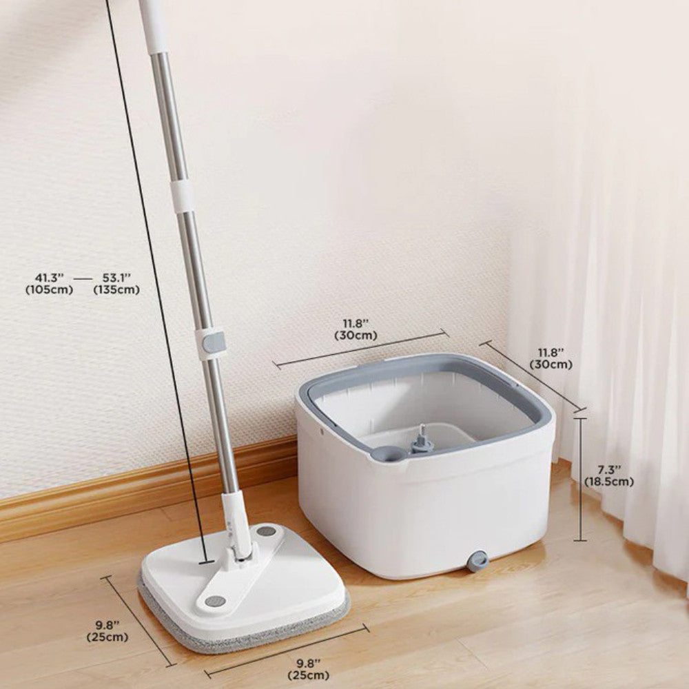 Швабра з відром для миття підлоги, з віджиманням, Mop with bucket K10 / Комплект для прибирання / Складна швабра