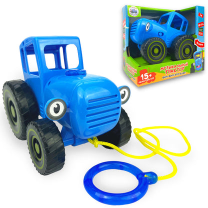 Дитячий музичний трактор "Синій велетень" (15 мелодій та звуків, на батарейках) / Інтерактивна іграшка, що розвиває
