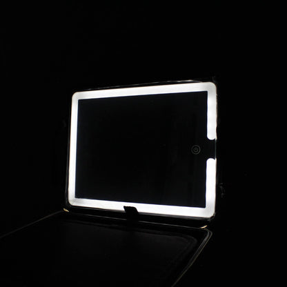 Дорожня косметичка з LED дзеркалом (26х23х11см), Рожева / Органайзер валіза для косметики