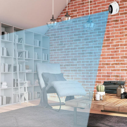 Бездротова міні камера IP з WiFi та датчиком руху FullHD 1080, A9, Біла / Відеокамера USB