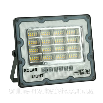 Садовий ліхтар на сонячній батареї з пультом дистанційного керування, 400Вт, JX 007 / Акумуляторний вуличний світильник