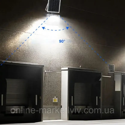 Садовий ліхтар на сонячній батареї з пультом дистанційного керування, 400Вт, JX 007 / Акумуляторний вуличний світильник