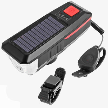 Велофара LY-17-XPE, з дзвінком, на сонячній батареї / Акумуляторна фара на велосипед від USB