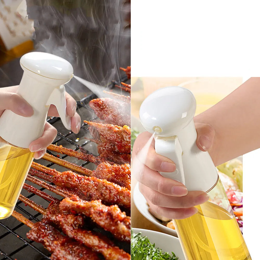 Розпилювач для олії 200 мл, MAG-595, Білий / Дозатор для оливкової олії та оцту / Cпрей для олії