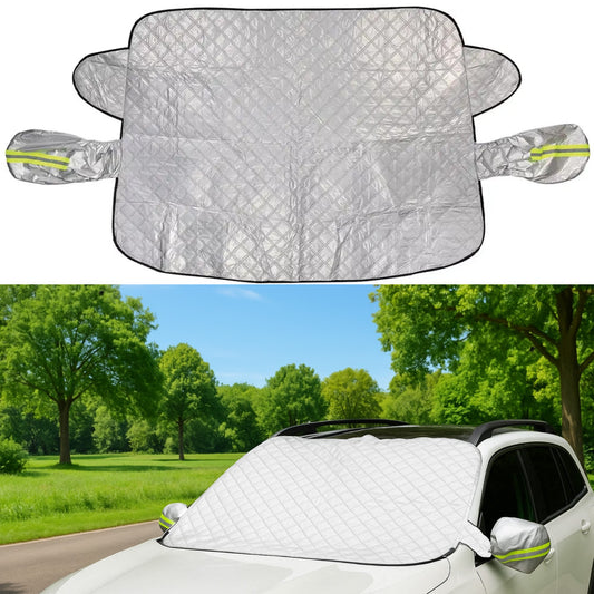 Сонцезахисна накидка на лобове скло авто, 150х110см / Захисний чохол для лобового скла автомобіля