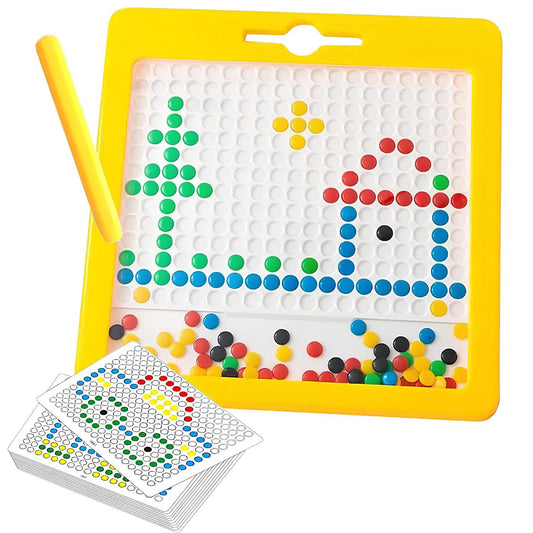 Магнітна мозаїка з пером, 32х32см / Магнітна мозаїка для дітей / Магнітна дошка для творчості