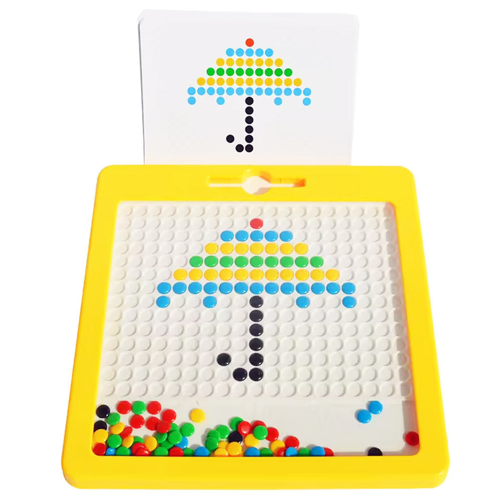 Магнітна мозаїка з пером, 32х32см / Магнітна мозаїка для дітей / Магнітна дошка для творчості