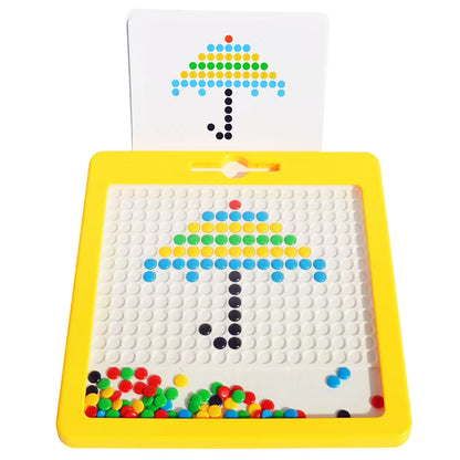 Магнітна мозаїка з пером, 32х32см / Магнітна мозаїка для дітей / Магнітна дошка для творчості