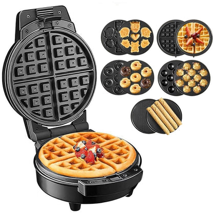 Мультипекар Sokany SK-08105, 5 функцій, 600Вт / Електропіч для бельгійських вафель та інших страв