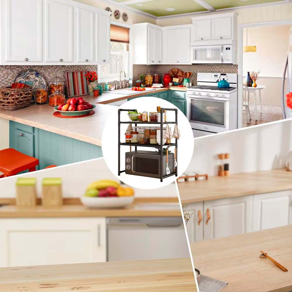 Двоярусна підставка для НВЧ (73×50,5×27см) / Кухонна полиця для НВЧ