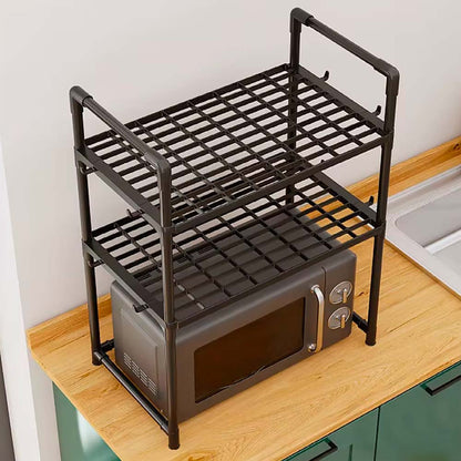 Двоярусна підставка для НВЧ (73×50,5×27см) / Кухонна полиця для НВЧ