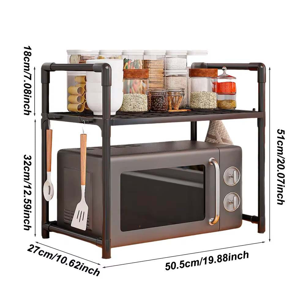 Одноярусна підставка для НВЧ-печі (51×50,5×27см) / Кухонна полиця для НВЧ