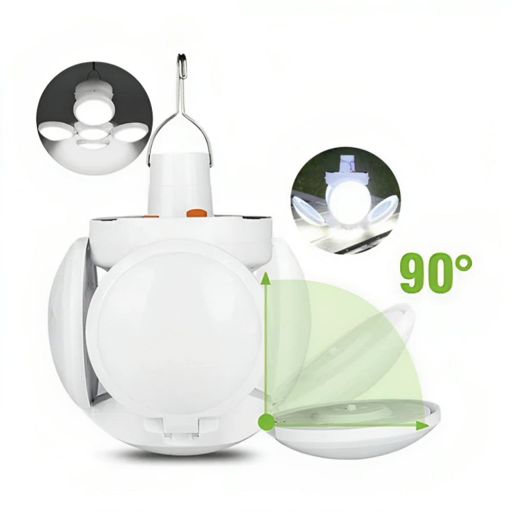 Універсальний кемпінговий ліхтар-лампа BL 2029-01, 13х12см / Акумуляторний ліхтар на сонячній батареї