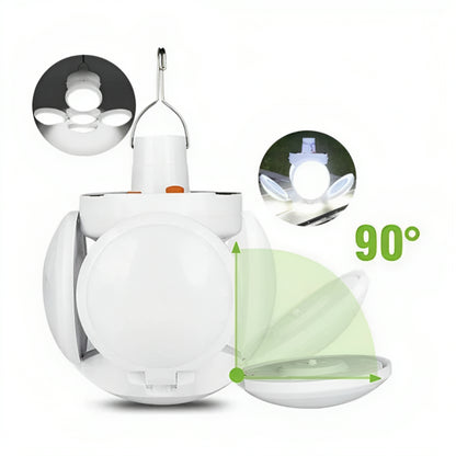 Універсальний кемпінговий ліхтар-лампа BL 2029-01, 13х12см / Акумуляторний ліхтар на сонячній батареї