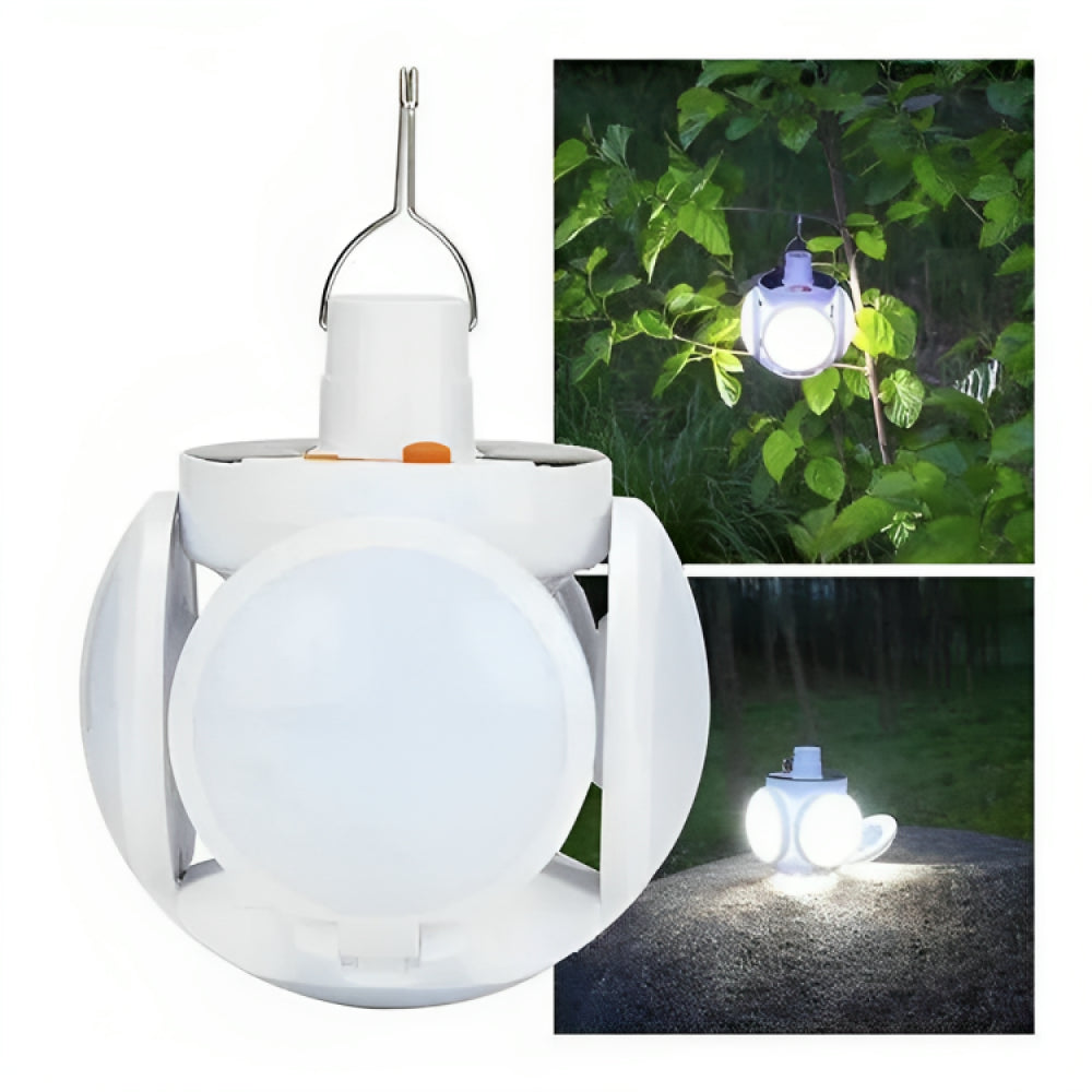 Універсальний кемпінговий ліхтар-лампа BL 2029-01, 13х12см / Акумуляторний ліхтар на сонячній батареї