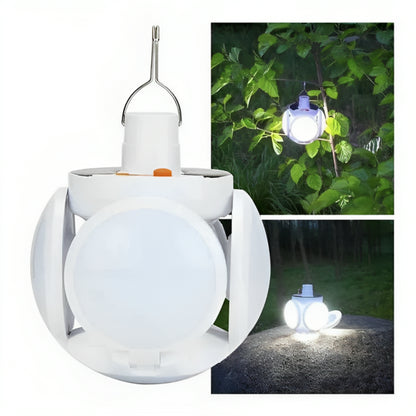 Універсальний кемпінговий ліхтар-лампа BL 2029-01, 13х12см / Акумуляторний ліхтар на сонячній батареї