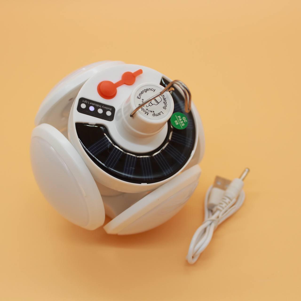 Універсальний кемпінговий ліхтар-лампа BL 2029-01, 13х12см / Акумуляторний ліхтар на сонячній батареї