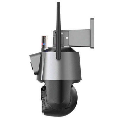 Вулична охоронна WIFI камера відеоспостереження 6MP, Dual Lens / Поворотна камера спостереження із сиреною