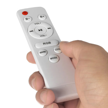 Світильник стельовий 60W, 38см RGB Lamp з Bluetooth колонкою / Кругла LED люстра з пультом керування