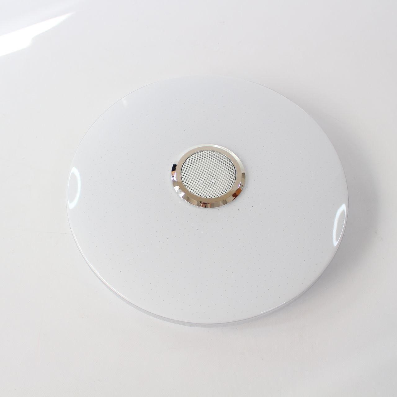 Світильник стельовий 60W, 38см RGB Lamp з Bluetooth колонкою / Кругла LED люстра з пультом керування