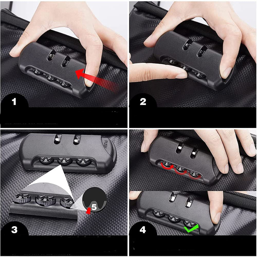 Дорожня сумка органайзер для зберігання документів 37х10,5х27 см, з кодовим замком, Home Cleaning, Чорна