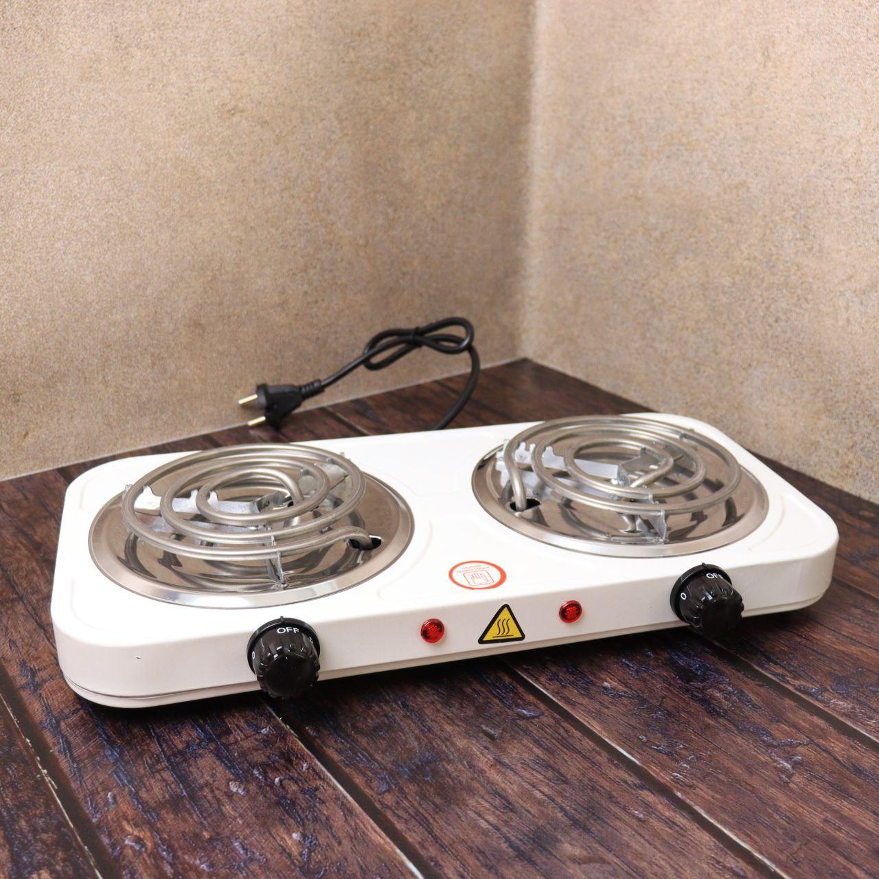 Плита електрична настільна 2000Вт, JX-2020B, на 2 конфорки / Електрична спіральна плита з 5 режимами