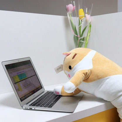 М'яка іграшка подушка Кіт Батон, 130 см, Коричнева / Подушка обіймашка / М'яка іграшка антистрес