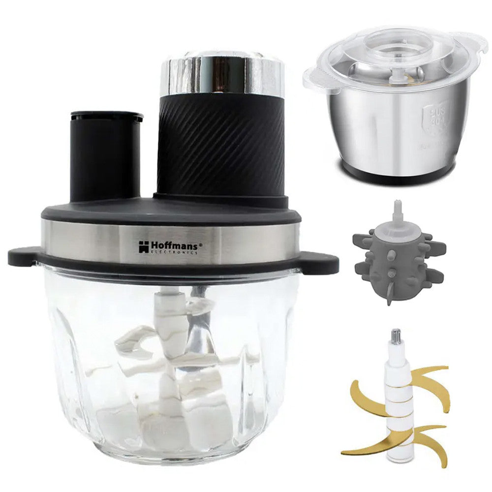 Кухонний комбайн 10в1 з 2 чашами, 1800Вт, 3,8л, HM8849 / Кухонний блендер / Чоппер / Кухонний подрібнювач