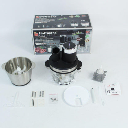 Кухонний комбайн 10в1 з 2 чашами, 1800Вт, 3,8л, HM8849 / Кухонний блендер / Чоппер / Кухонний подрібнювач