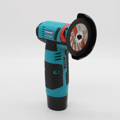 Акумуляторна болгарка 12V у валізі, 2 акумулятори, W-153-7 / Електроболгарка / Міні болгарка