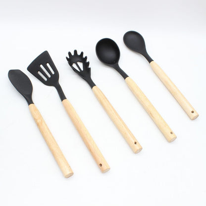 Набір кухонного приладдя, 19 предметів Kitchen Set, Чорний / Набір приладів для кухні / Набір кухонний