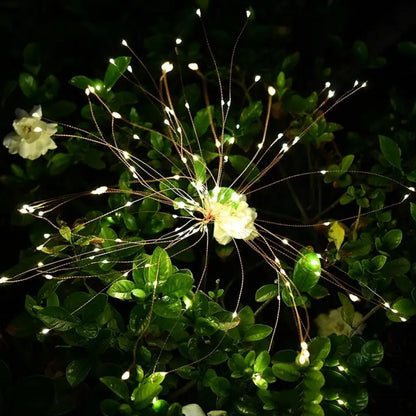 Ліхтар садовий "Феєрверк" на сонячній батареї 1шт, 120LED, ShowTime / Газонний ліхтар від сонячної енергії