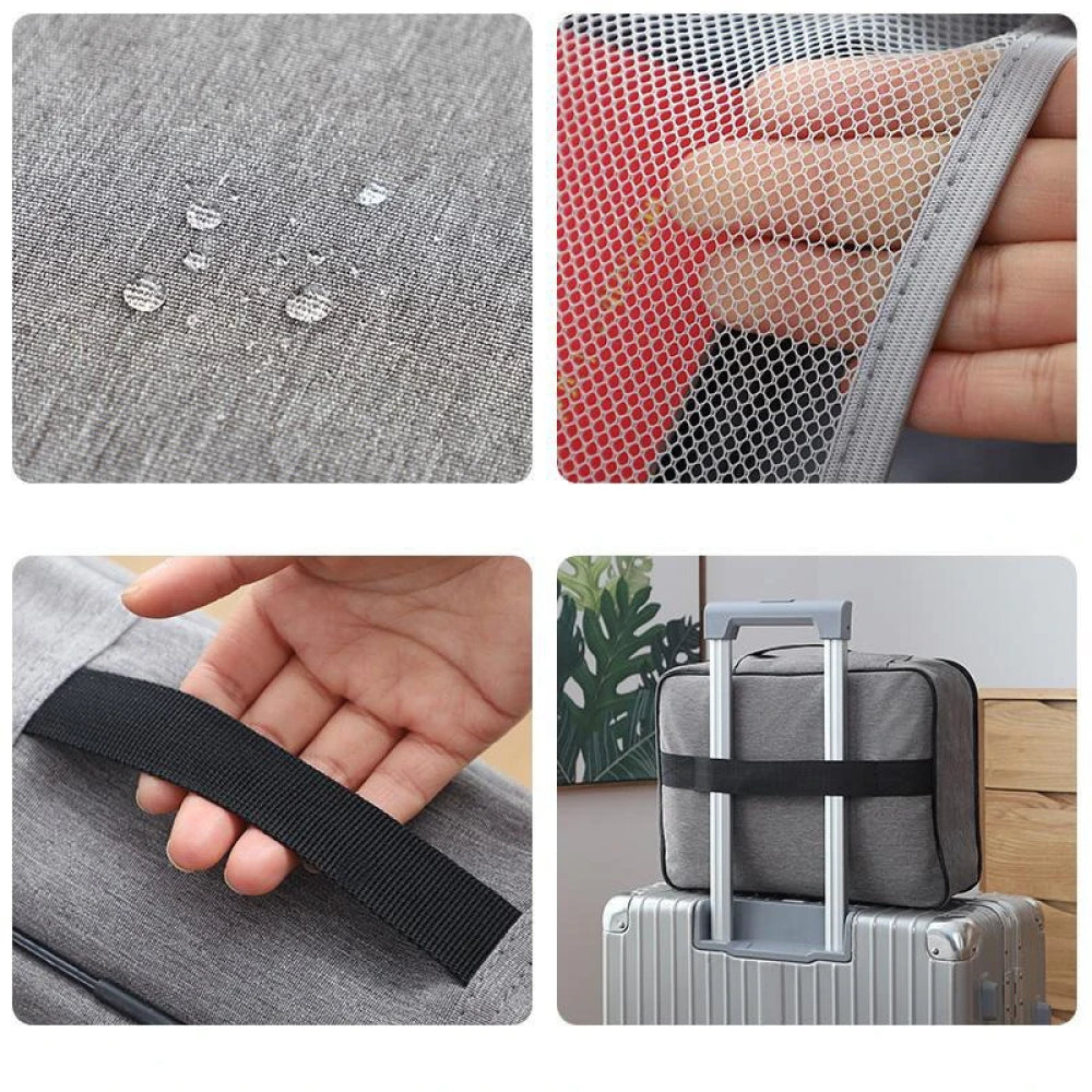 Органайзер для документів з кодовим замком (37х10,5х27 см), Home Cleaning, Сіра / Дорожня сумка для зберігання документів