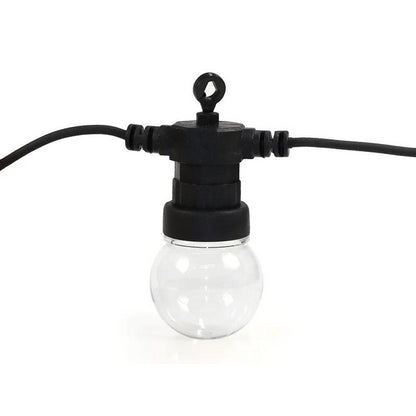 Гірлянда Лампочки 10шт від мережі 10м для вулиці, Xmas + з'єднувач, Теплий білий / Водонепроникна гірлянда