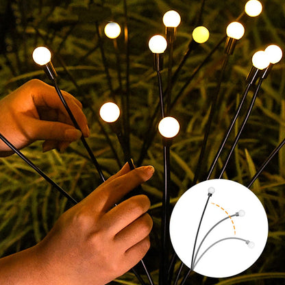 Ліхтар садовий на сонячній батареї 70см, Тепле світло / Декоративний світильник вуличний