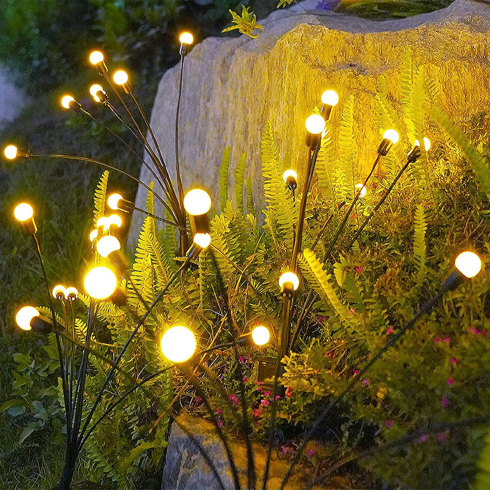 Ліхтар садовий на сонячній батареї 70см, Тепле світло / Декоративний світильник вуличний